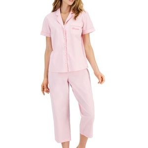 Charter Club Mama Pajamas Pink Size Large